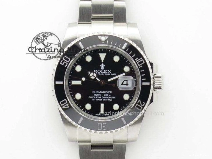 0127 Vintage Oyster Submariner No Date SS Black Dial On SS Bracelet A AllSeason 3851